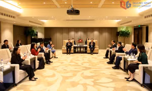 福建省领导礼节性拜会广宁省工作代表团
