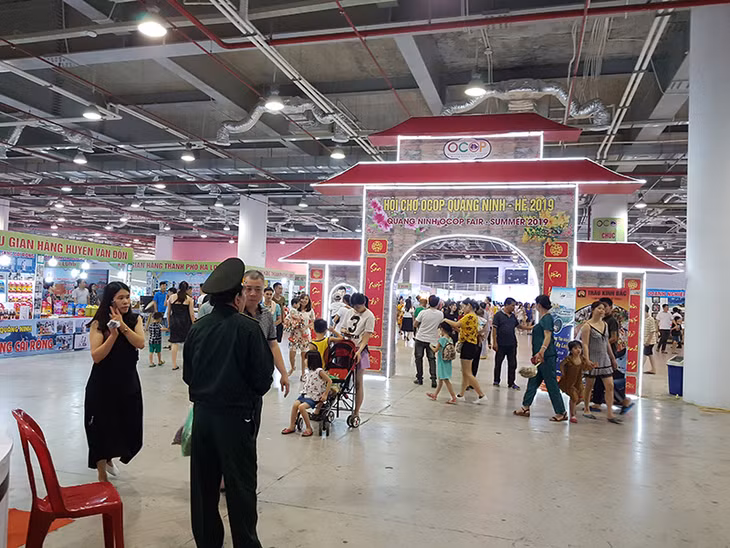 2019年广宁省夏季一乡一品（OCOP）博览会全景。