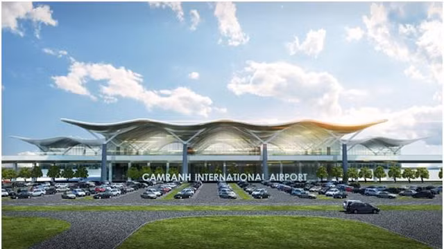 金兰国际航空港国际航站楼透视图。