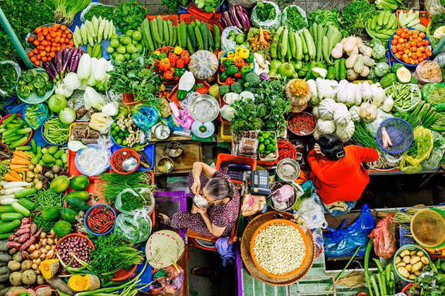  荣获三等奖的作品：越南蔬菜水果。作者：胡登科（平顺） 