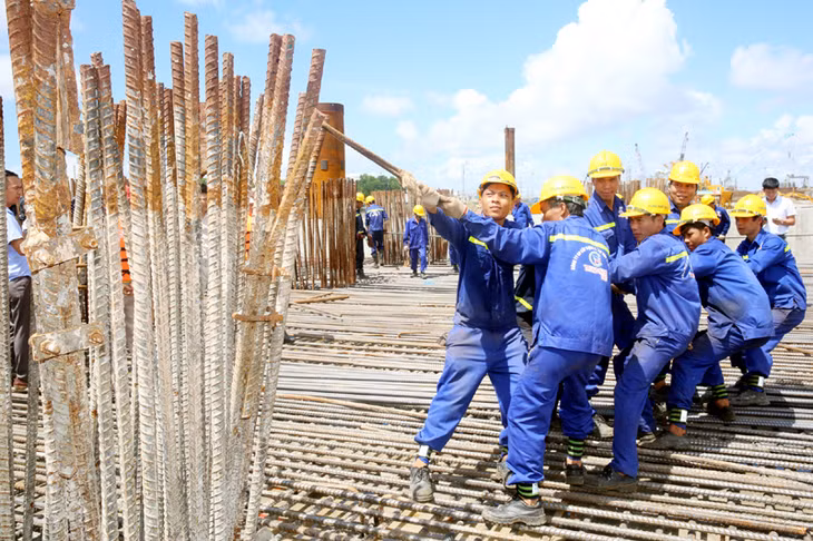 白藤桥施工场地。（图片来源：广宁省报网）