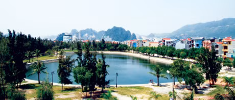 锦普市新城市区一角