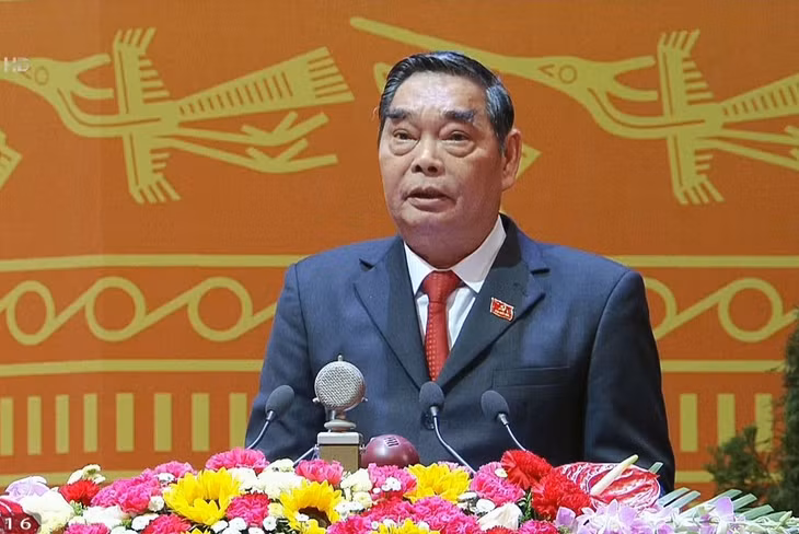 越共第十一届中央政治局委员、书记处常务书记黎鸿英作越共第十一届中央委员会的领导和指 导工作报告