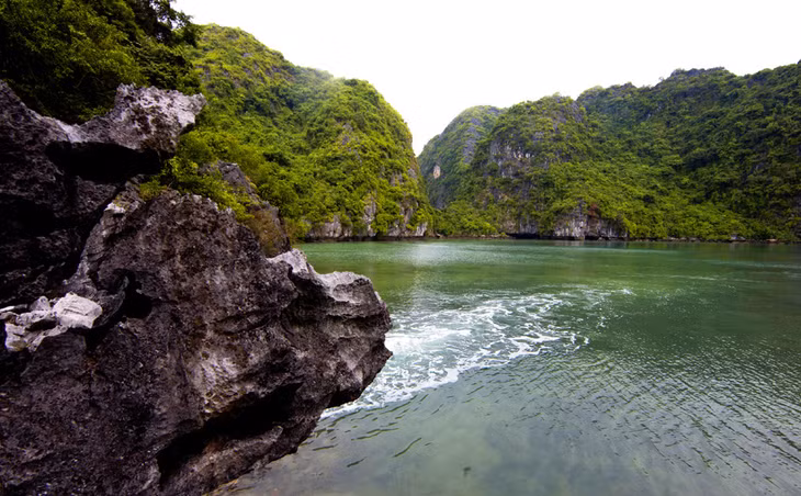 因为周围都是岩石，所以阮漎的海水晶莹剔透、清澈见底