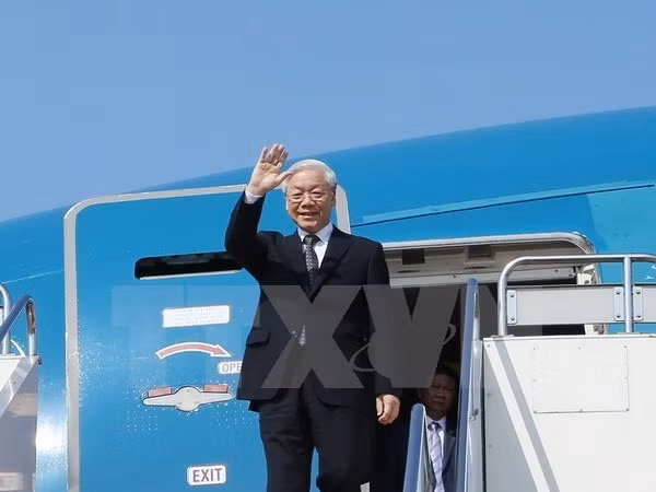 越共中央总书记阮富仲。图自越通社