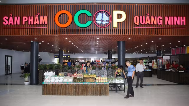 推介OCOP产品的商店。（图片来源：广宁报）