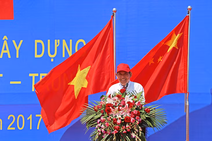 越南政府常务副总理张和平发表致辞。