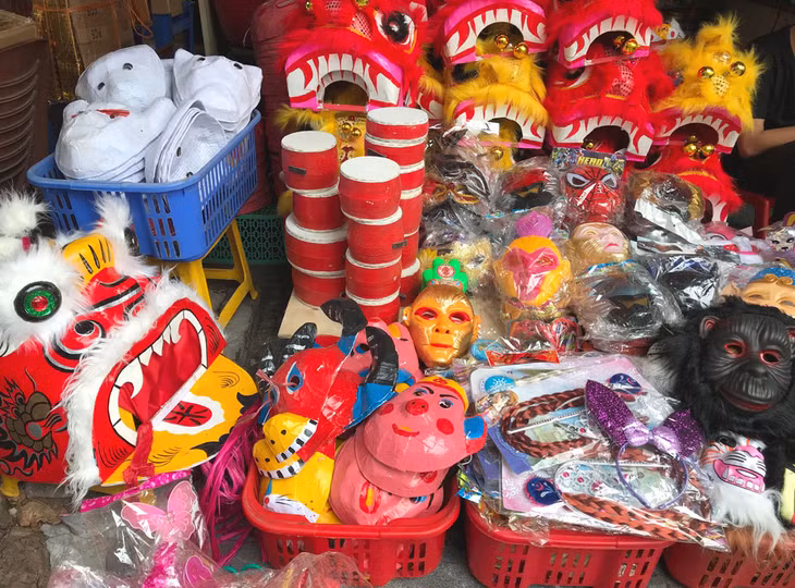 越南传统中秋玩具。图片来源：hanoimoi.com.vn