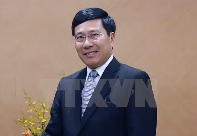 越南政府副总理兼外交部长范平明（图片来源：越通社）​