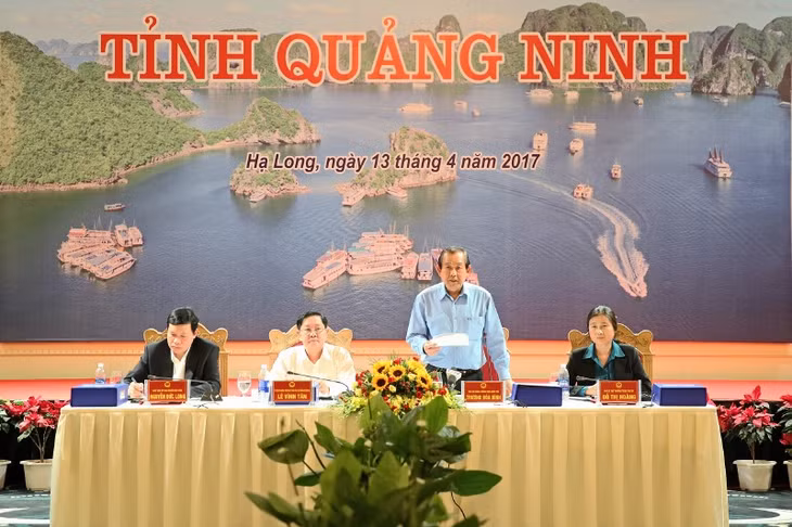张和平副总理发表讲话。（图片来源：广宁