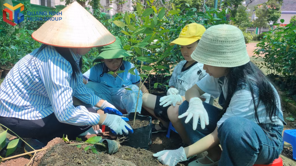 来到拜子龙国家公园生物多样性博物馆，孩子们还可以在苗圃区种植植物，为珍贵植物物种的保护做出贡献。