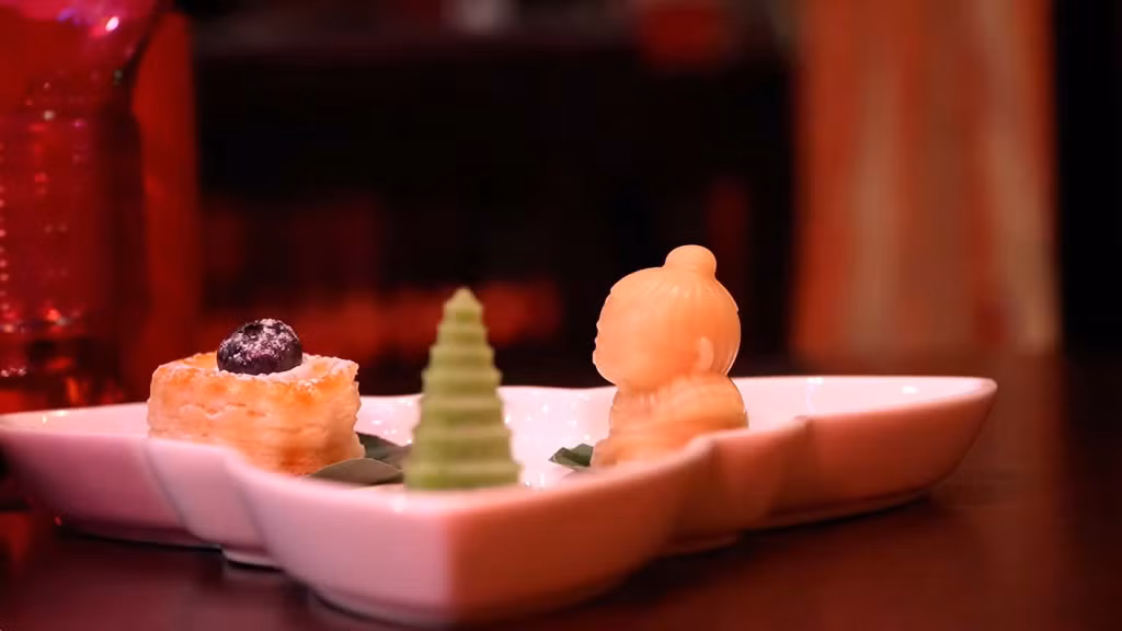 祥瑞芙蓉宴中的部分菜品 Một số món ăn trong Tiệc Tường Thụy Phù Dung