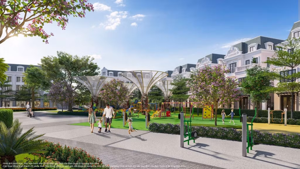 Vinhomes Golden Avenue都市区的儿童游乐区。
