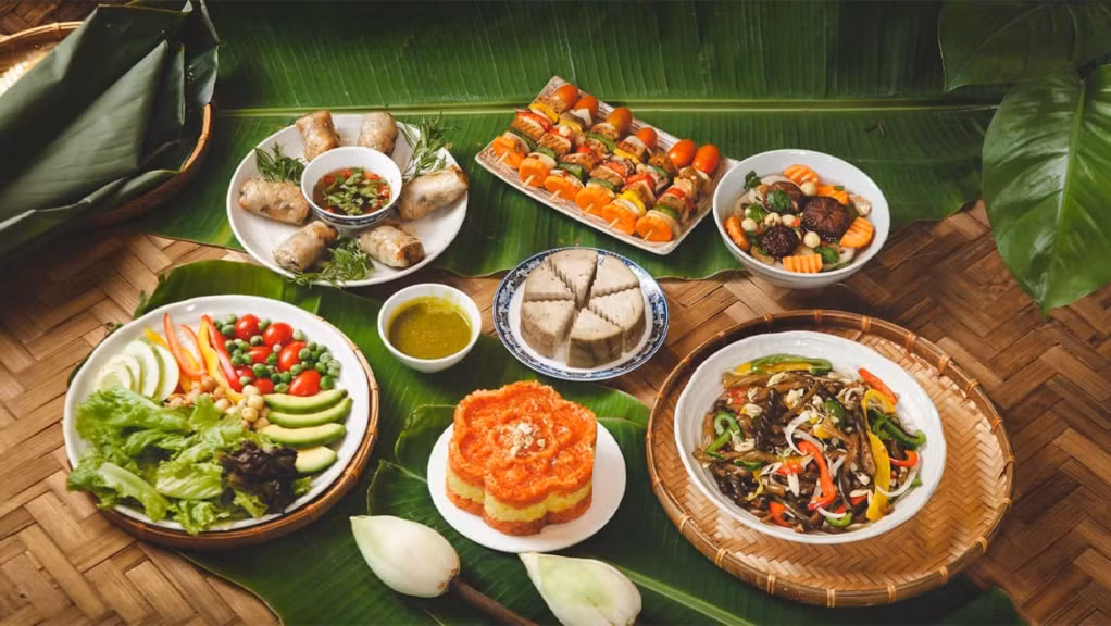 越南春节素食宴席 Mâm cỗ chay ngày Tết Việt Nam