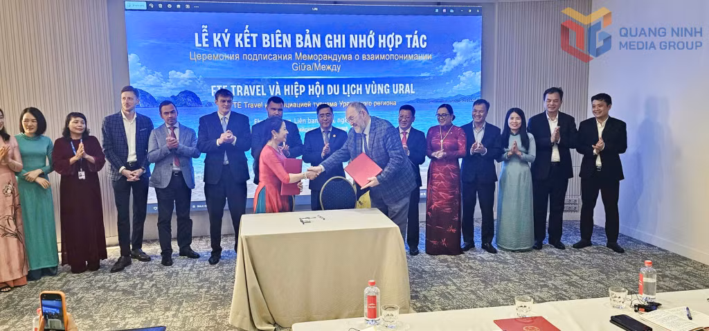 广宁省委常委、省越南祖国阵线委员会常务副主席阮志城同志出席并见证广宁省企业与俄罗斯企业合作谅解备忘录签约仪式。
