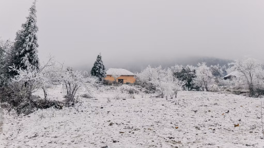 梁山的雪花美景 ảnh 5