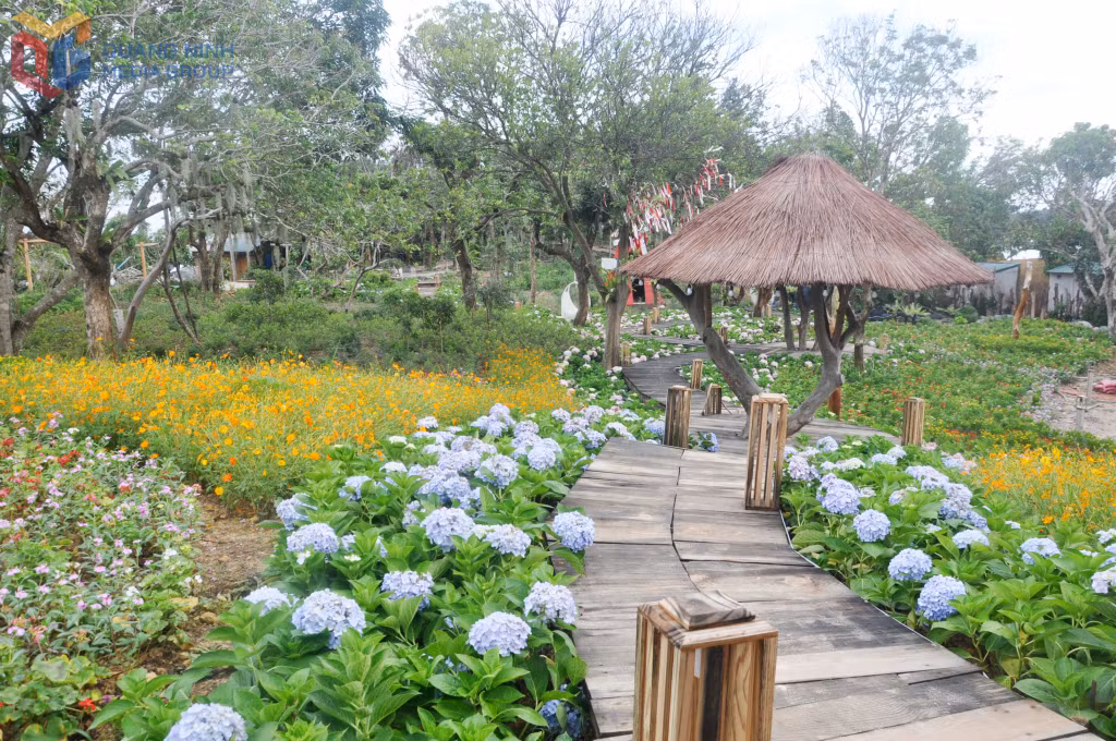 姑苏村旅游区的花园是目前姑苏特区约 300 家旅游住宿设施之一。