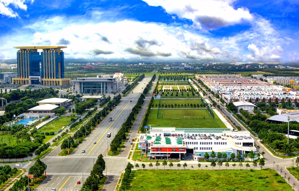 平阳新城：平阳智慧城市的核心。 Thành phố Mới Bình Dương - hạt nhân của Thành phố thông minh Bình Dương.