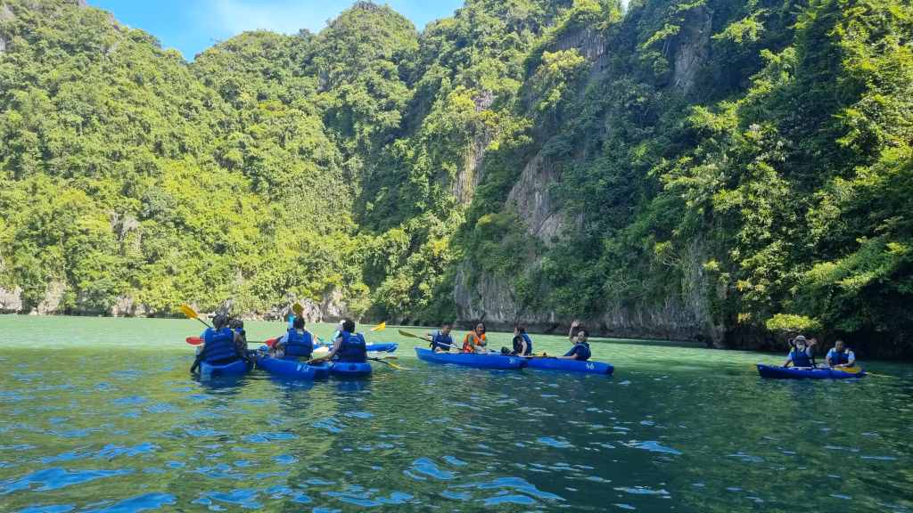 下龙湾是受国内外游客的旅游目的地。