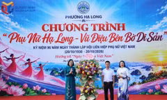 1200多名妇女参加“下龙妇女——世界遗产畔舞动风采”活动