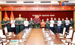 广宁市常务领导与边防部队司令部举行工作会谈
