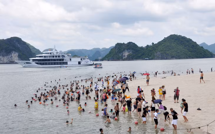 今年前9个月，下龙市接待国际游客量89.5万人次、旅游营收额15多万亿越盾，同比曾增长27%.