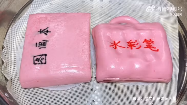 花饽饽竟能做出水彩笔还能出墨 ảnh 5