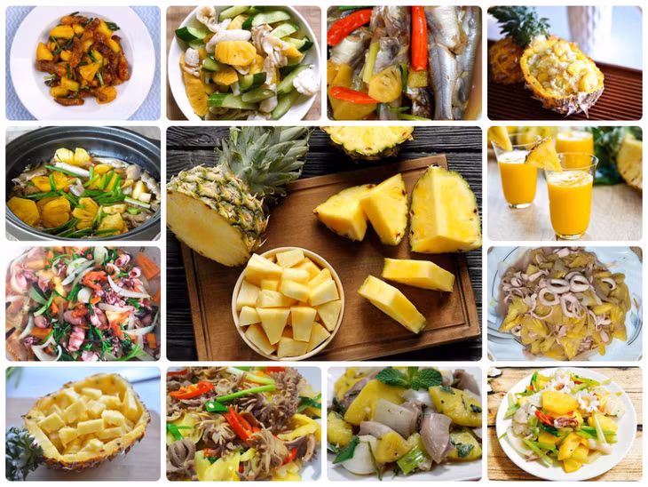 后江菠萝美食 Các món ăn từ Khóm (Hậu Giang)