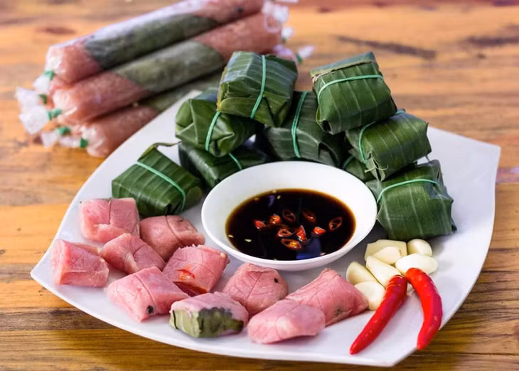 越南北中南三地的酸肉卷风味 ảnh 6