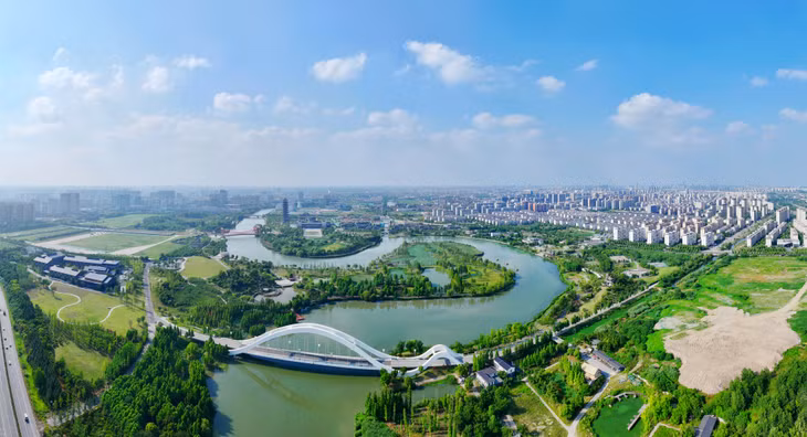2024年6月20日，江苏省扬州市大运河国家文化公园风光。