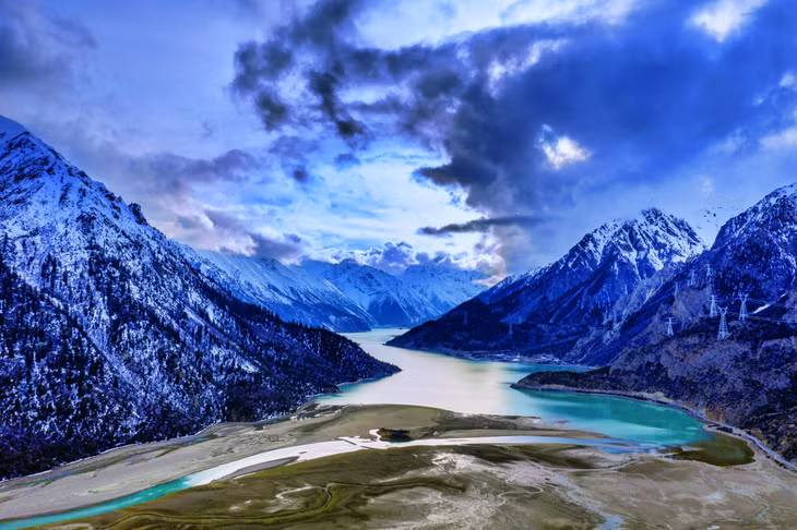 昌都然乌湖冰川雪山·中国西藏 ảnh 1