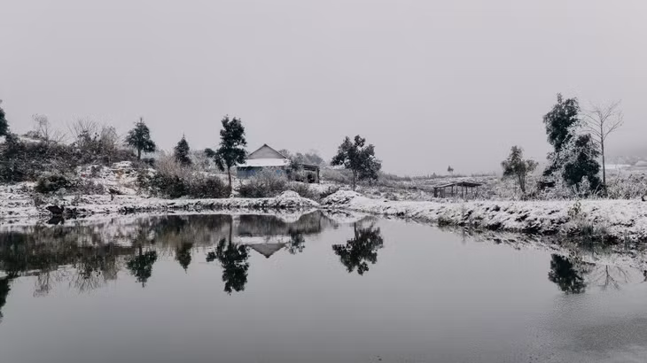 梁山的雪花美景 ảnh 4