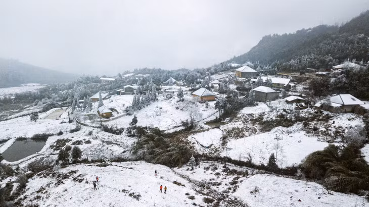 梁山的雪花美景 ảnh 6