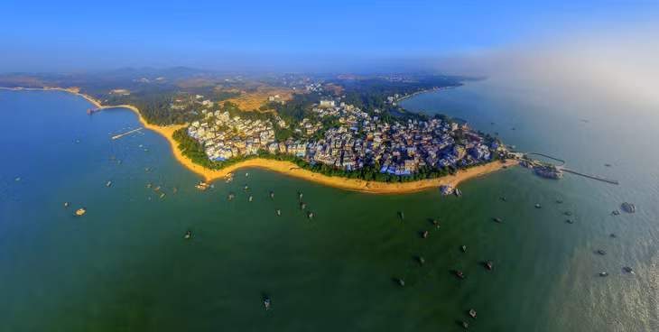 鸟瞰三娘湾（图：李斌喜）