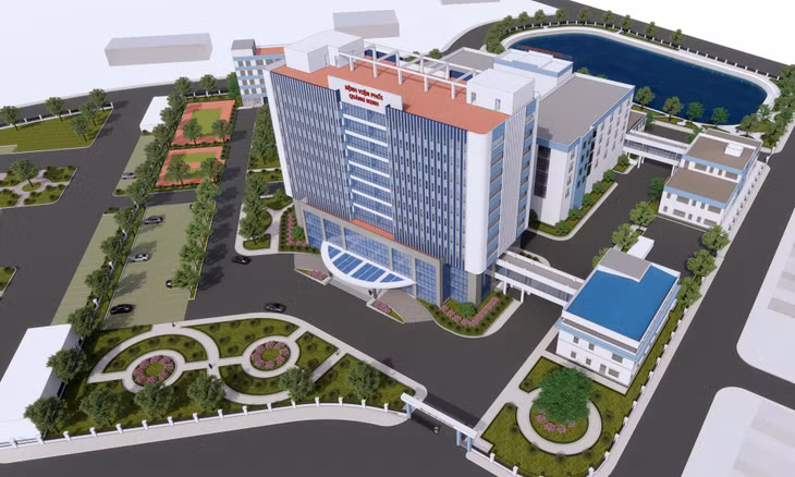 广宁省肺科医院改扩建项目配景。