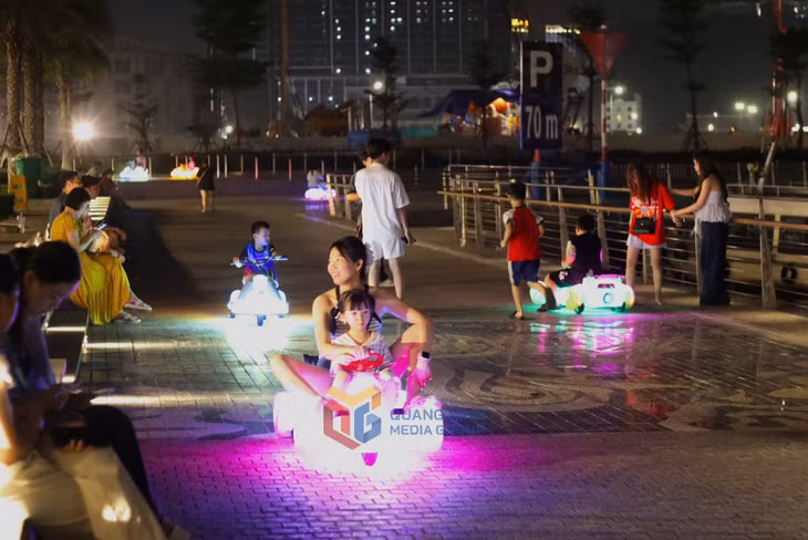 烟花绚丽绽放照亮广宁下龙国际客运港的夜空 ảnh 7