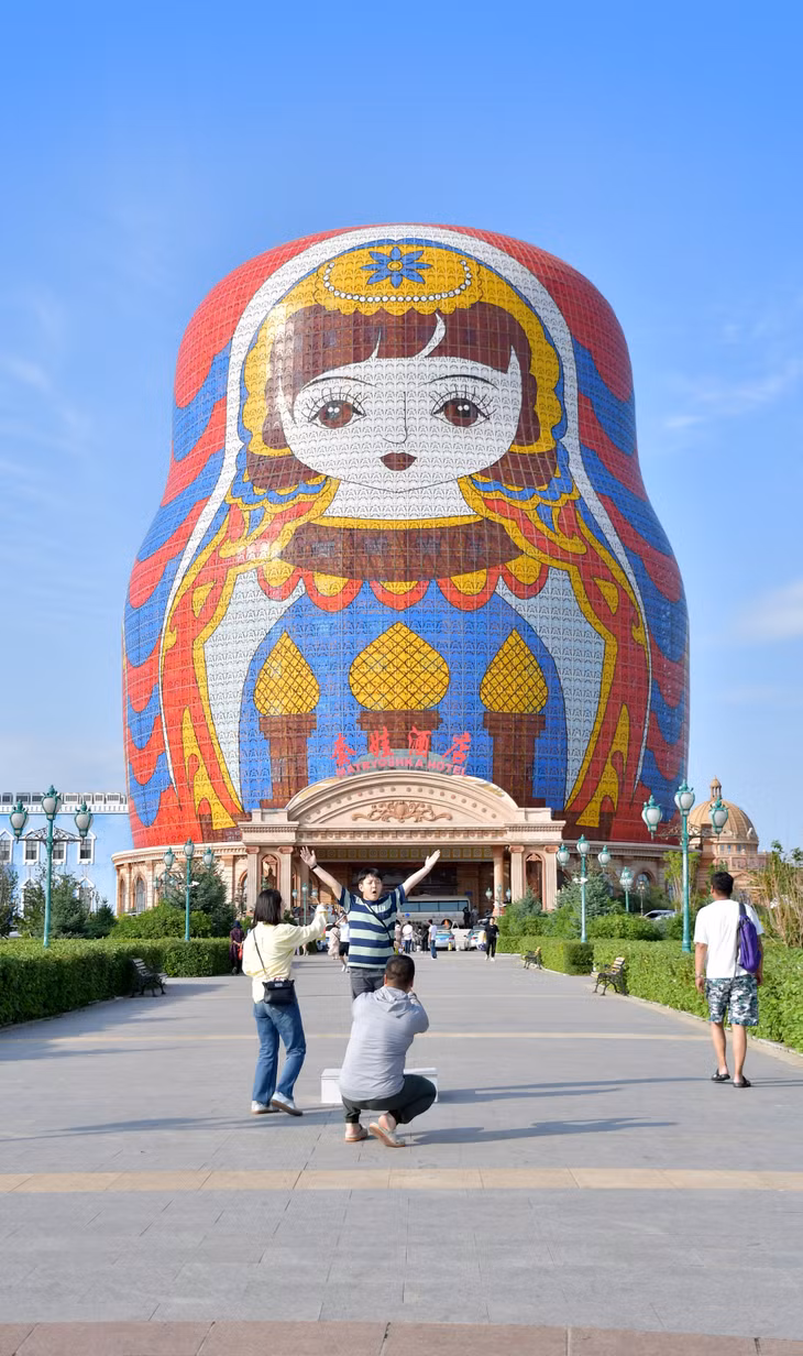 满洲里套娃酒店 Khách sạn Matryoshka, Mãn Châu Lý (Ảnh / Lương Kiệm)