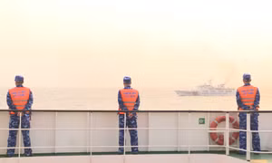 越南海警与中国海警进行联合巡逻活动