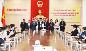 广宁省向署江工业区投资项目颁发投资证书 投资资金达5亿越盾