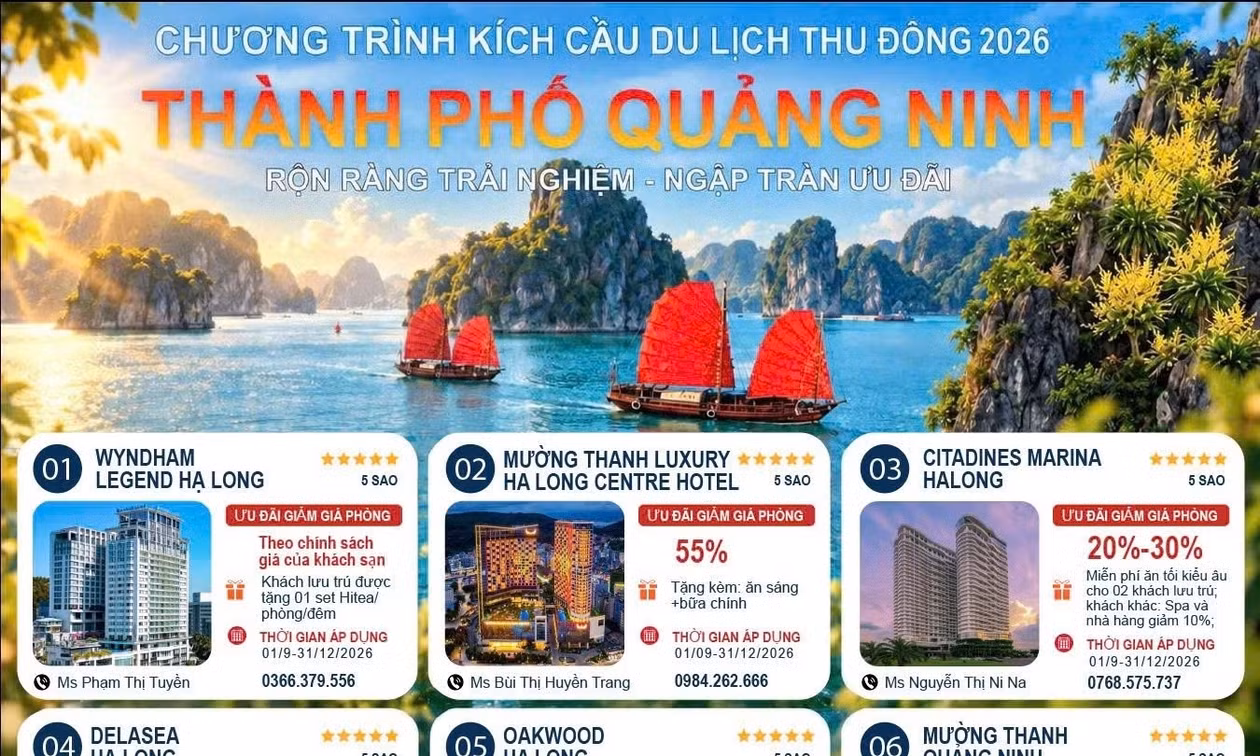 越南广宁市推出多项优惠 助力年底旅游市场升温